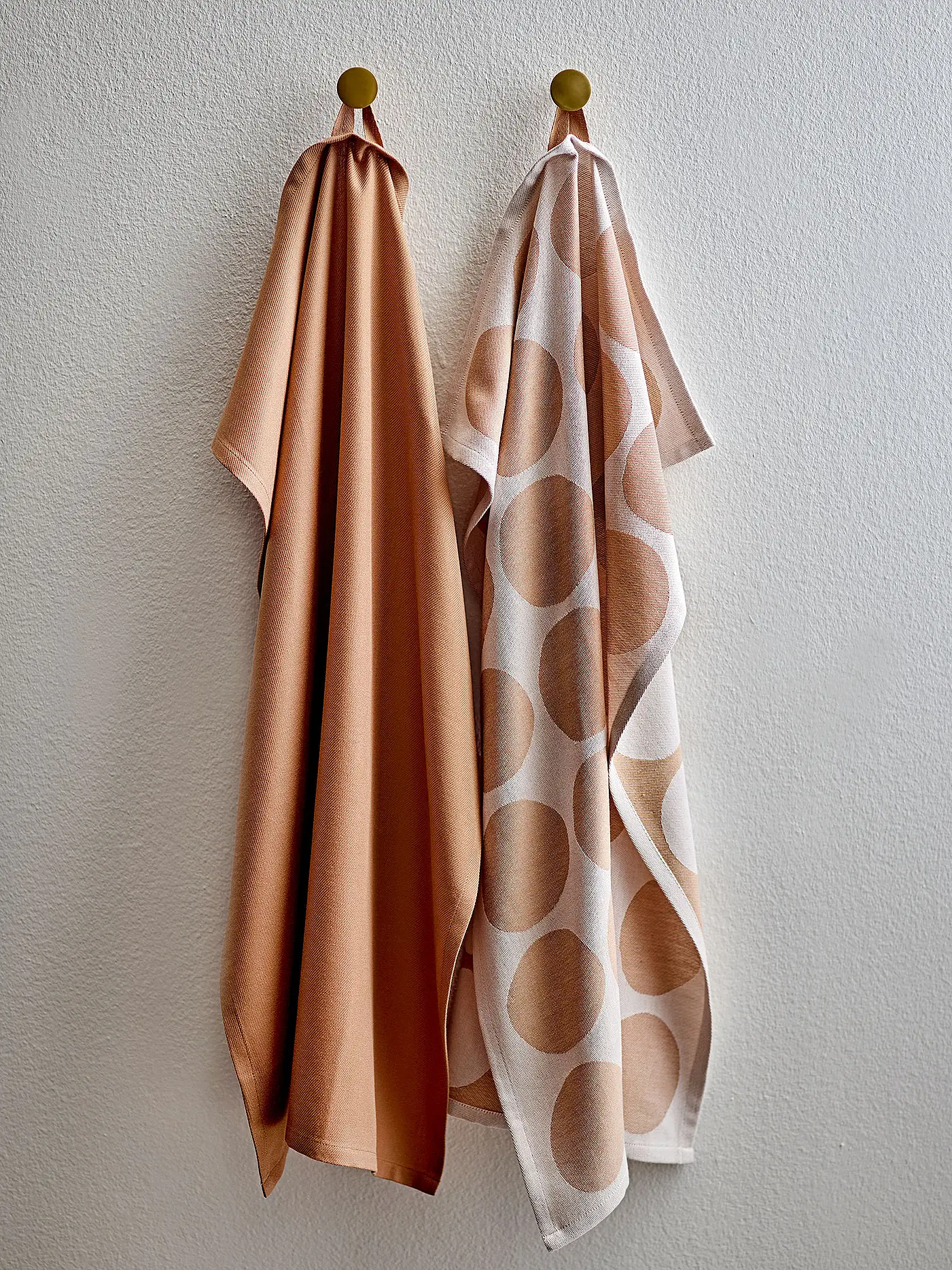 SOEDAHL | Geschirrtuch-Set 2tlg BUBBLES Warm Taupe | hellbraun